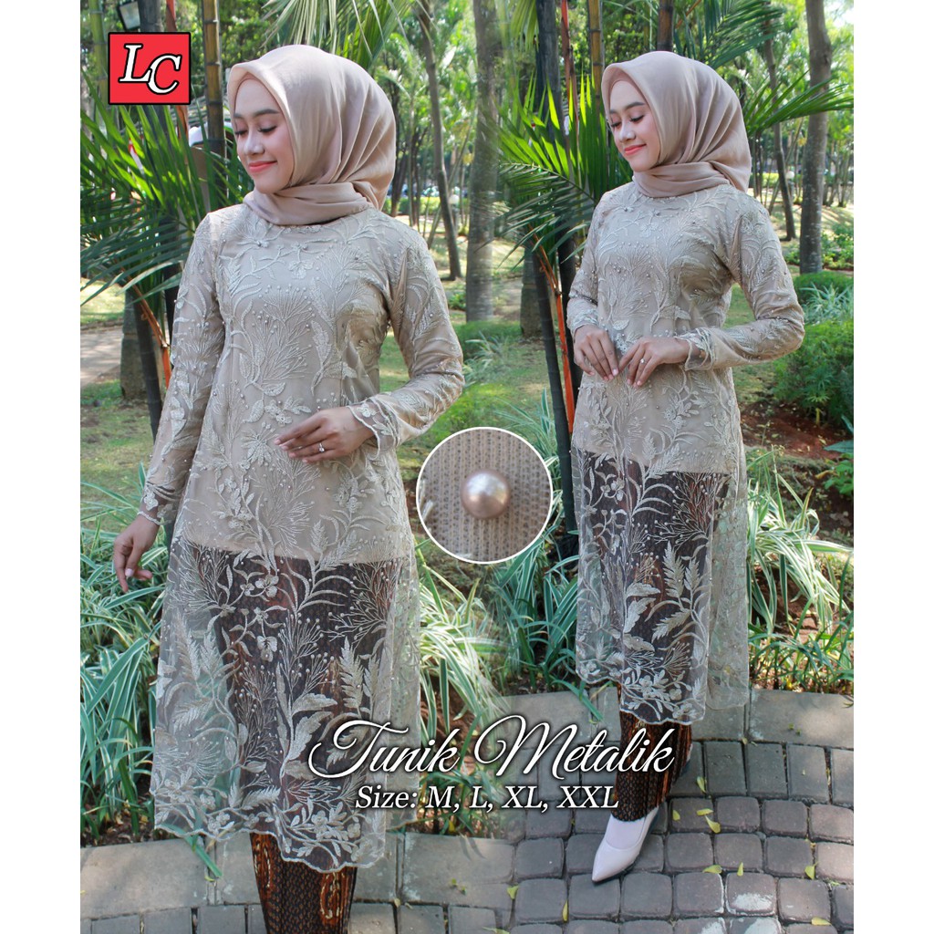 HARGA PROMO HARI INI.. ! Stelan Kebaya Modern Tunik Mutiara Tujuh Pilihan