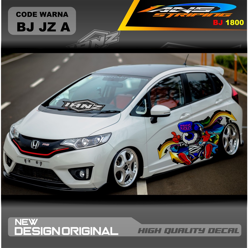 DECAL STICKER MOBIL HONDA JAZZ MOBIL AGYA AYLA AVANZA DLL / STIKER VARIASI MOBIL / DECAL STIKER MOBIL