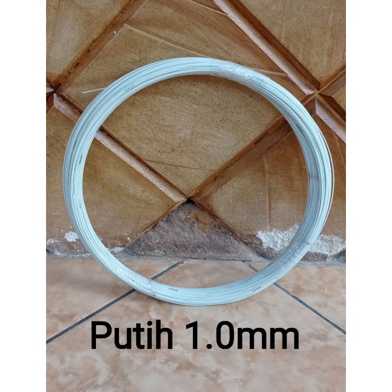 Ruji fiber putih 1.0mm untuk sangkar kecil, pcmi dll