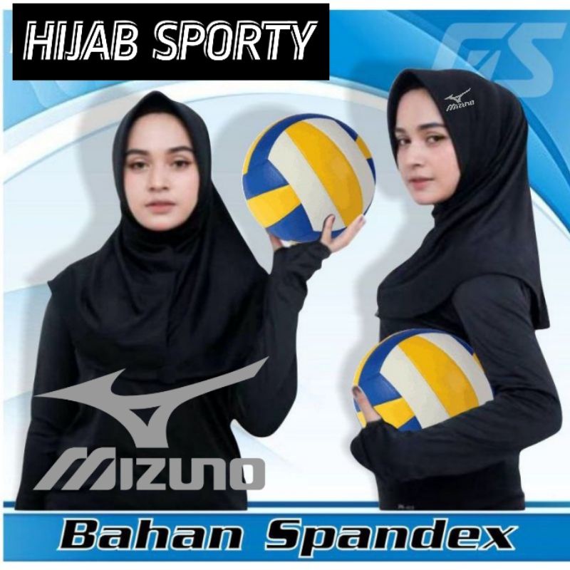 Hijab volly jilbab olahraga muslimah untuk volly badminton renang