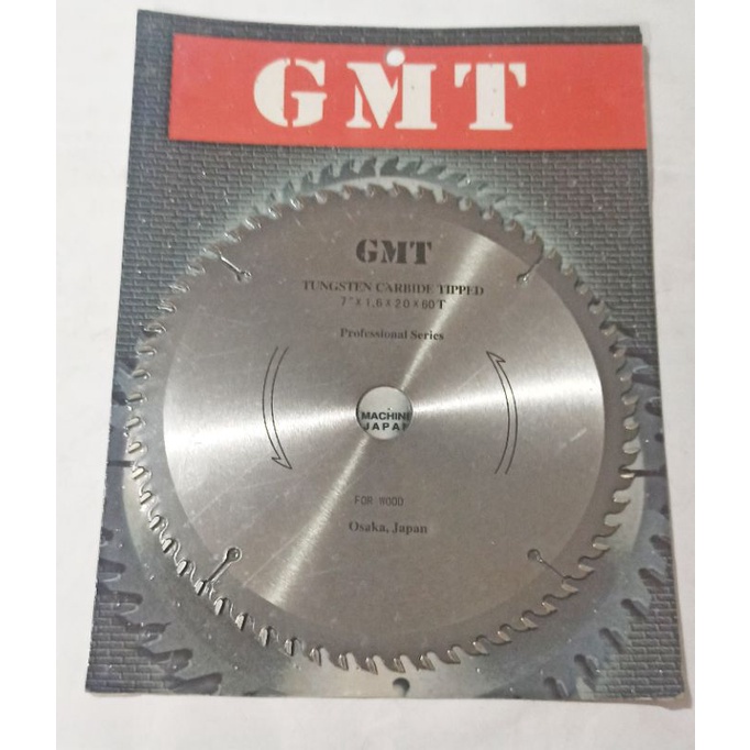 Mata Gergaji Potong Kayu GMT Circular Saw Blade 7” x 60 T Tipis
