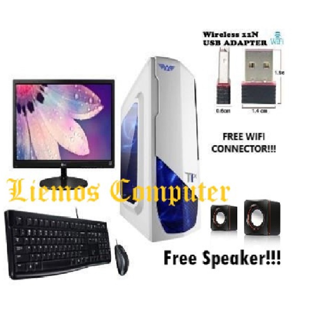 Free Wifi !!! Paket Murah PC Desktop Komputer Rakitan Gaming Editing AMD A8 7680 8GB Rendering