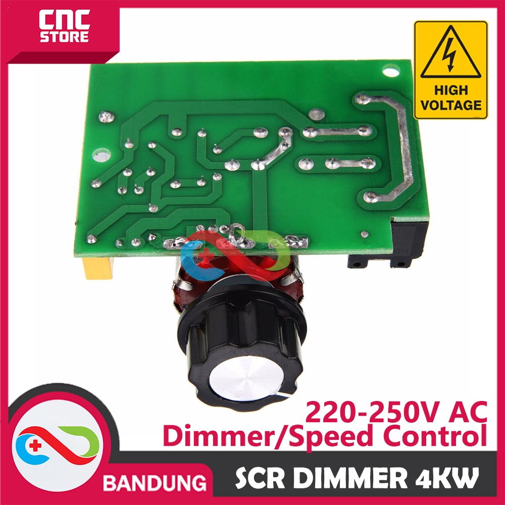 SCR 220V AC 4000W DIMMER SPEED CONTROLLER MOTOR LAMPU BOR GERINDA SLEP