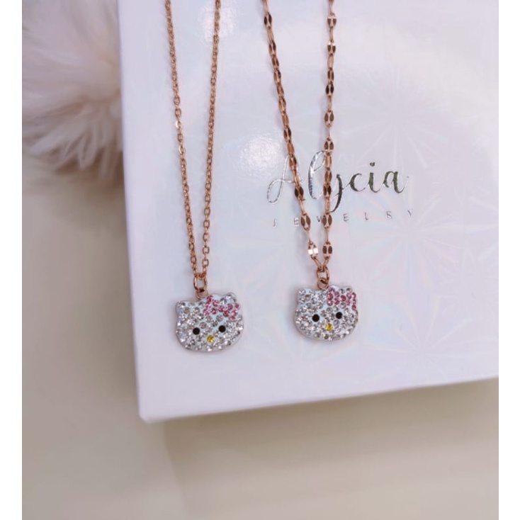 kalung anak wanita kitty titanium anti karat