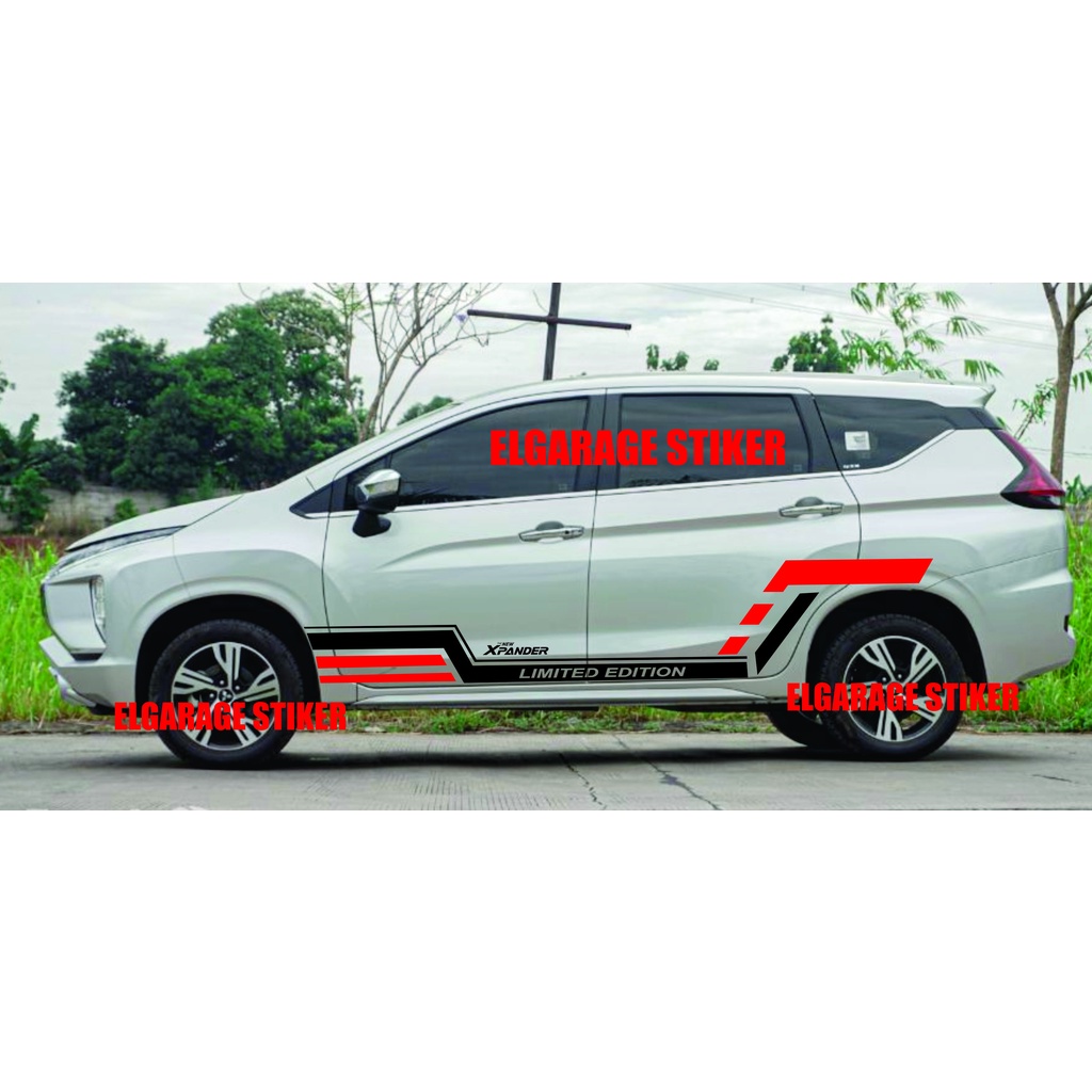 Stiker mobil xpander cutting stiker striping body mobil xpander stiker variasi mobil xpander