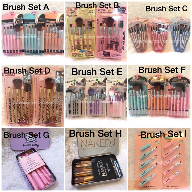 BRUSH SET MAKEUP / KUAS SET MAKE UP / MAKEUP BRUSH SET