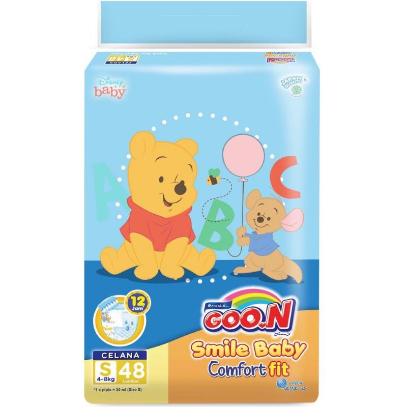 GOON Smile baby pants Diapers Comfort fit M44 L42 XL38 - Popok bayi celana