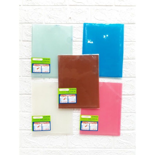 

KING JIM Kingjim 6173T Clear File Holder In ukuran A5-S isi 4 Sheets