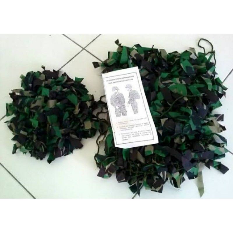 samaran ransel dan helm TNI AD