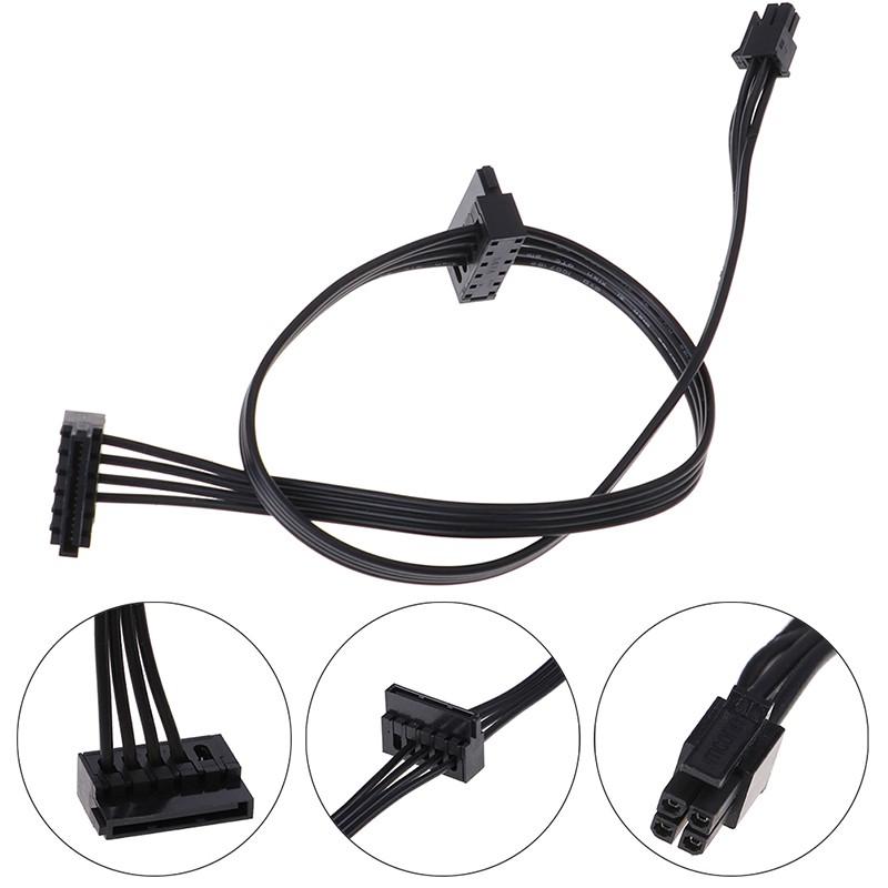 (Ele) 1pc 45cm Kabel Power Supply Mini 4 Pin Ke 2 Sata Ssd Untuk Lenovo M410 M610 M415
