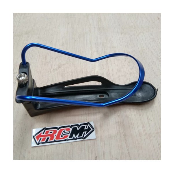 TEMPAT WADAH DUDUKAN BOTOL MINUM MOTOR SEPEDA MTB BMX BICYCLE PLASTIK WARNA BIRU BLUE