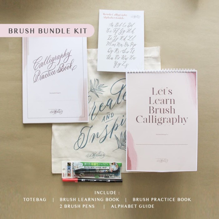 

(TERLARIS) Brush Calligraphy Learning KIt Bundle