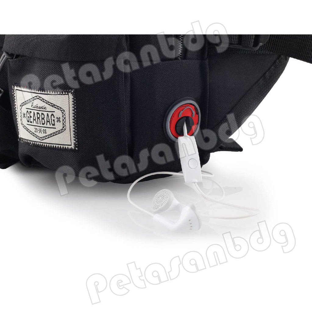 PTS -Gear Bag Authentic TWO POCKET.PTS Waistbag WITH EARPHONE HOLE -13081