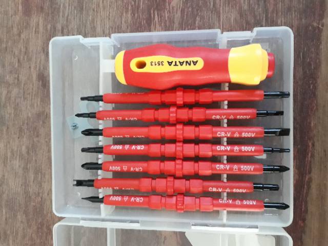 Obeng Set 7 Pcs CRV  Anata best quality