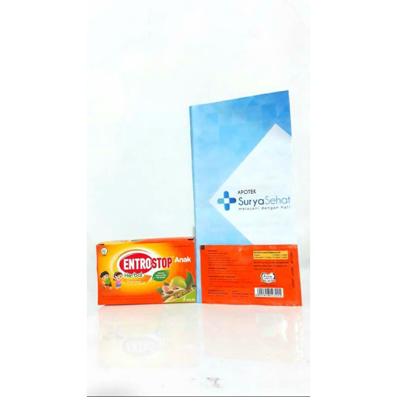 Entrostop Tablet 1 blister isi 10 tablet - Entrostop Herbal Anak 1 sachet isi 10ml