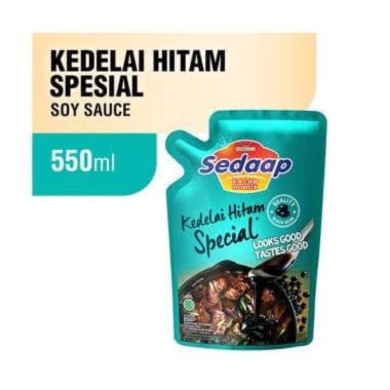 

Kecap manis sedap refill 550ml seedap kedelai hitam spesial