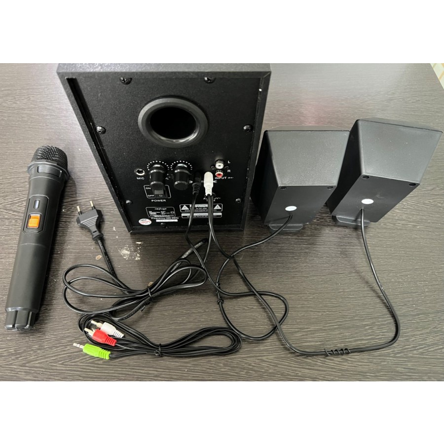 MURAH MERIAH - SPEAKER ADVANCE M15BT BLUETOOTH MULTIMEDIA WITH SUBWOOFER &amp; RADIO | SPEAKER KARAOKE ADVANCE M-15BT FREE MIC WIRELESS | FMS