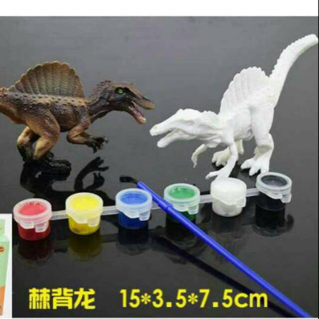 MEWARNAI DINO 3 DIMENSI SENI KREATIF EDUKATF LUKIS 3D DINOSAURUS BINATANG ANIMAL DINO PAINT MURAH