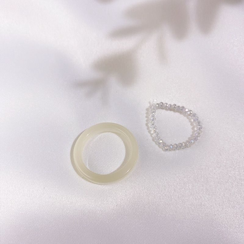 Resin Ring Set Korea Simple Temperament Wild