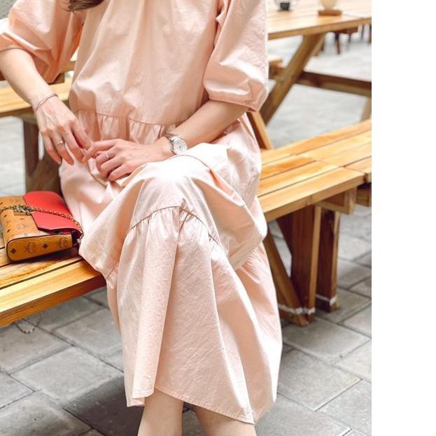 ➢ H&M puffy sleeve maxy dress ➹