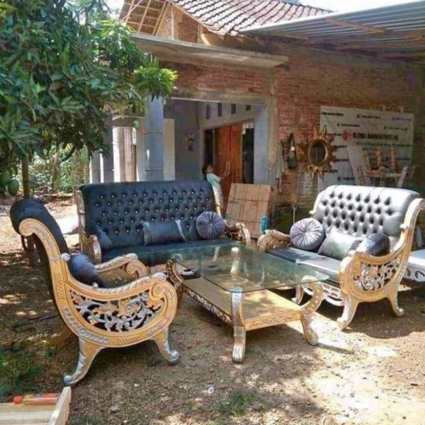 Kursi Tamu Rafi Ahmad Kursi sofa mewah kayu jati kayi terbaik Diskon