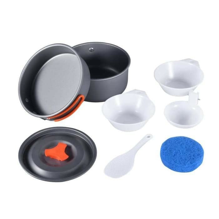 Cooking Set DS 300 Cookingset SY 300 Panci Nesting Kemah Alat Masak Camping