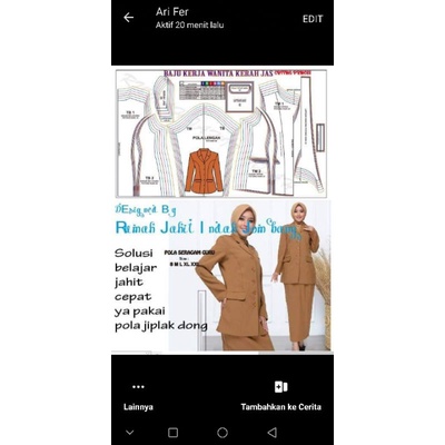 Pola jiplak baju dinas wanita cutting princess pola baju wanita ukuran s sampai 3xl