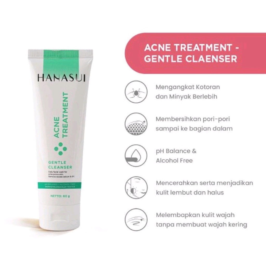 Hanasui Acne Treatment Gentle Cleanser 60 ml