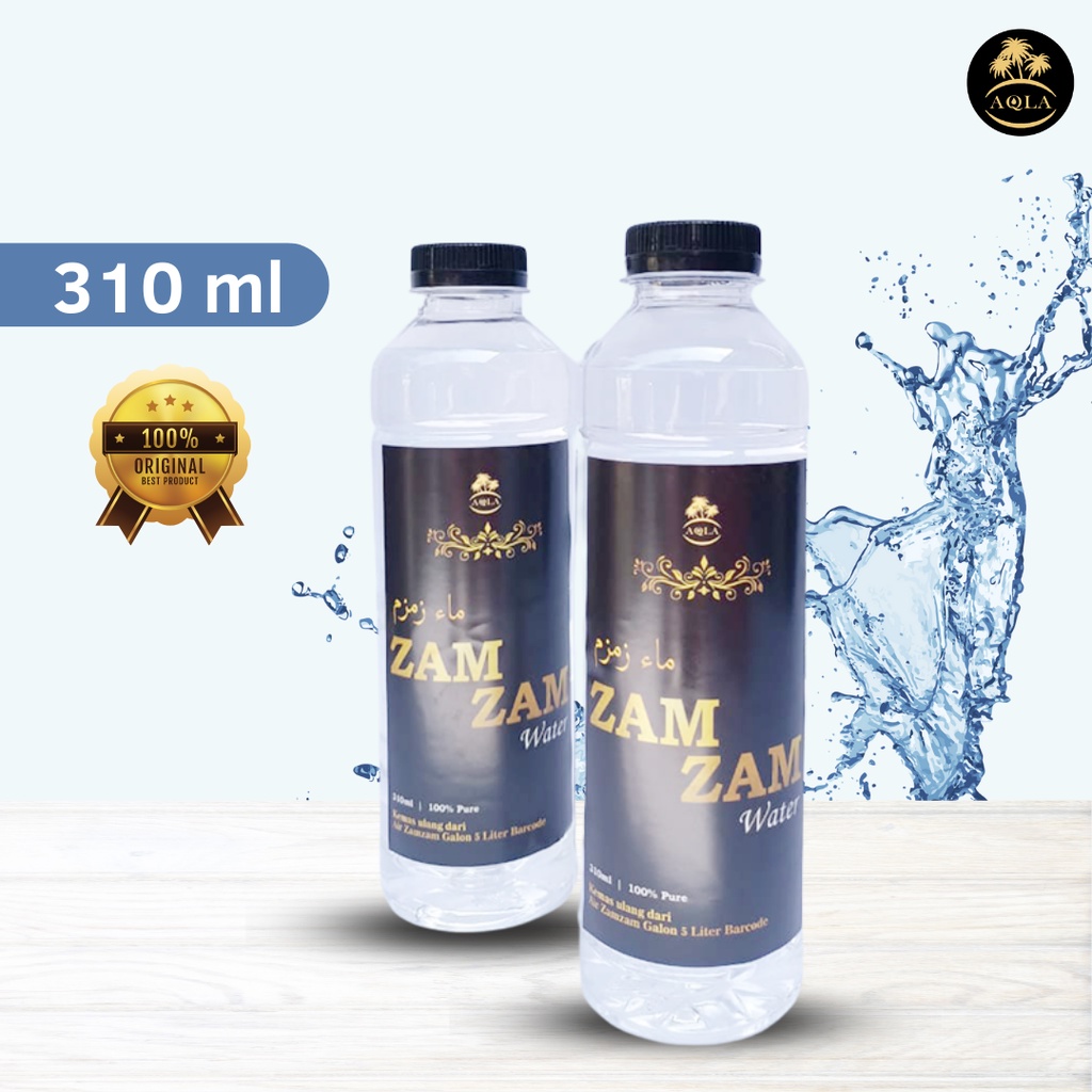 AIR ZAM-ZAM ORIGINAL ASLI SAUDI 310ml / AIR ZAM ZAM KEMAS ULANG DARI ZAM ZAM BARCODE