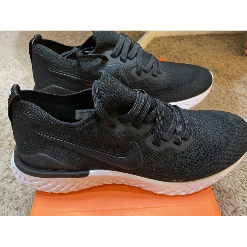 (JUAL RUGI) Nike Epic React Flyknit 2 Black-White