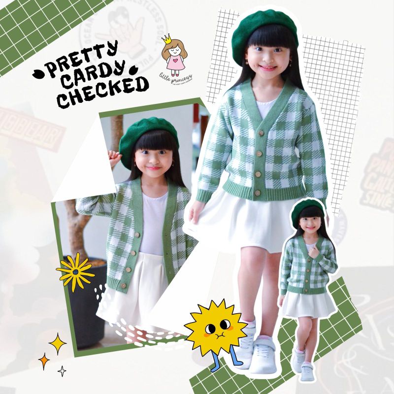 Cardigan Anak Pretty Cardy Cheked