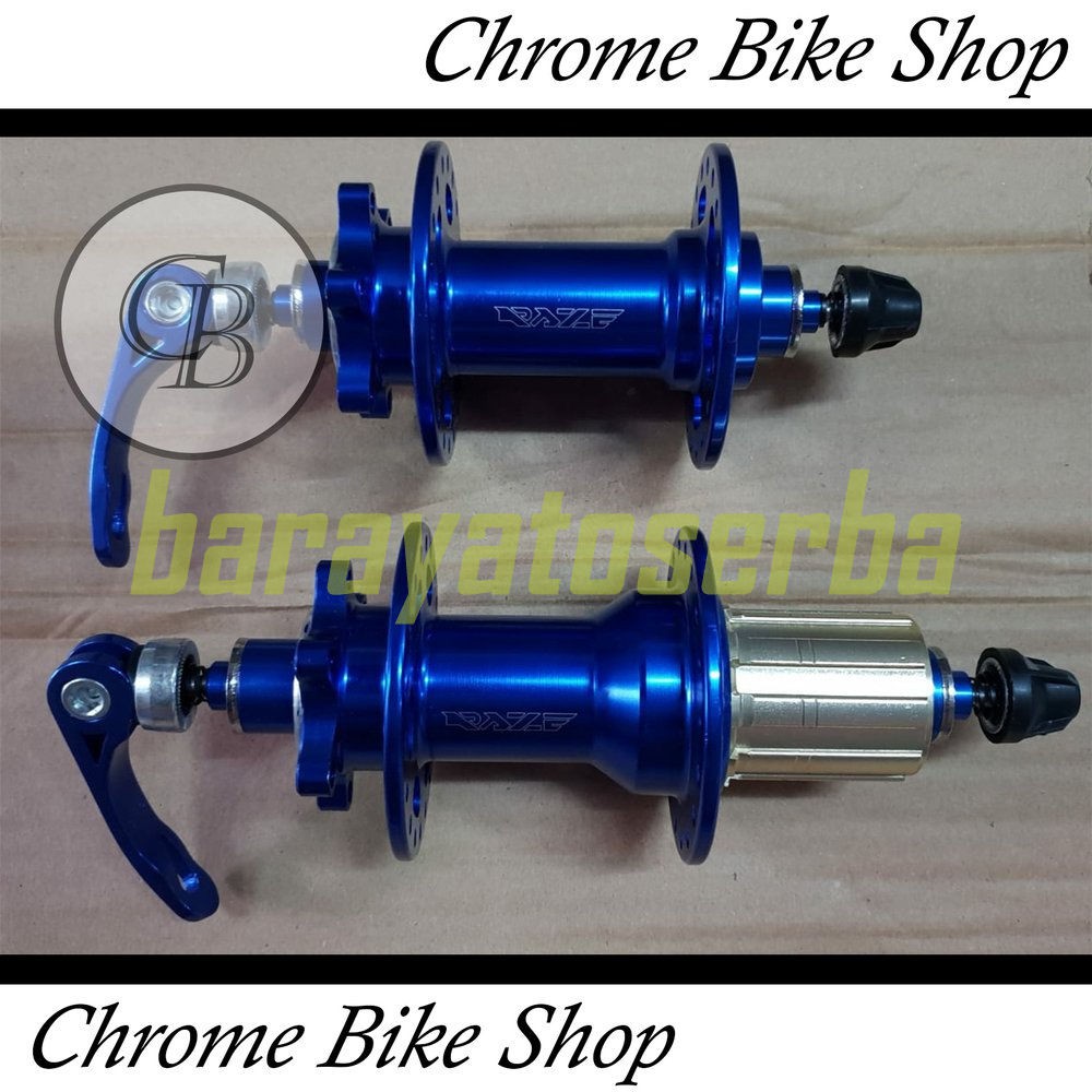 Hub Freehub Bos Sepeda BIRU Lubang 36 Jangkrik Merk RAZE