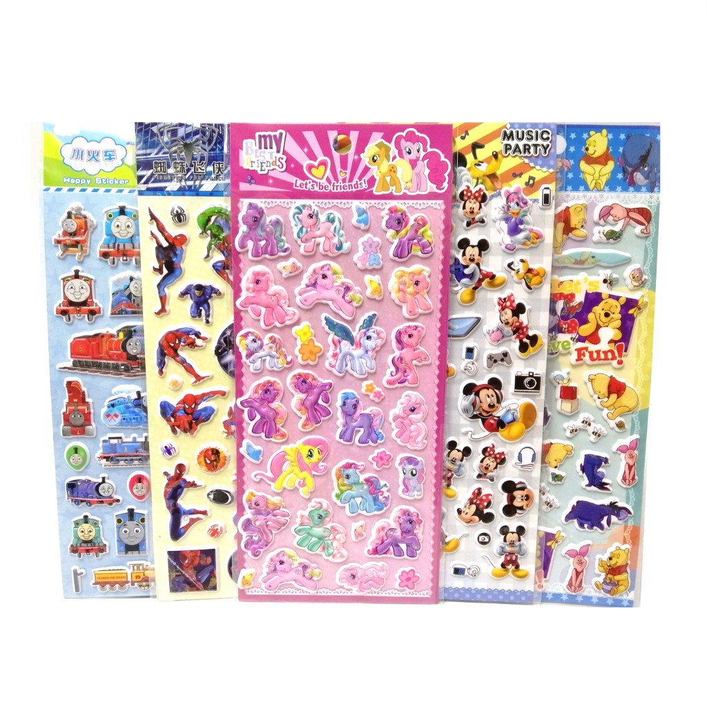 

Stiker Anak Timbul 3D - Sticker Anak Karakter Murah 1 Lembar