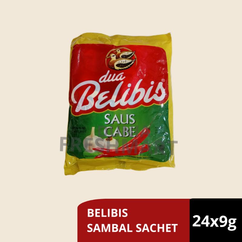

Sambal Dua Belibis Sachet isi 24x9gram saus sambal sachet