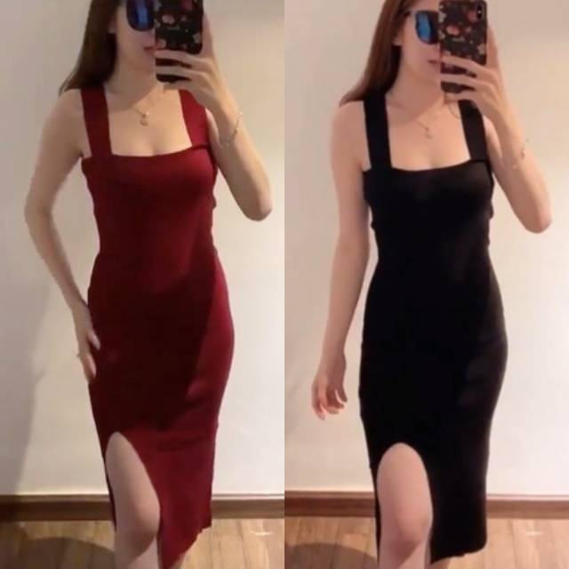 Dress Emma Rajut BG9  / DRESS / TERUSAN / DRESS RAJUT WANITA KOREA / BODYCON / MURAH / BEST SELLER