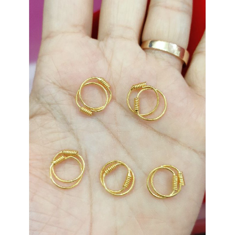 ANTING KENIP BAYI/ANAK PER ( PERAK 925 ) LAPIS EMAS 24K