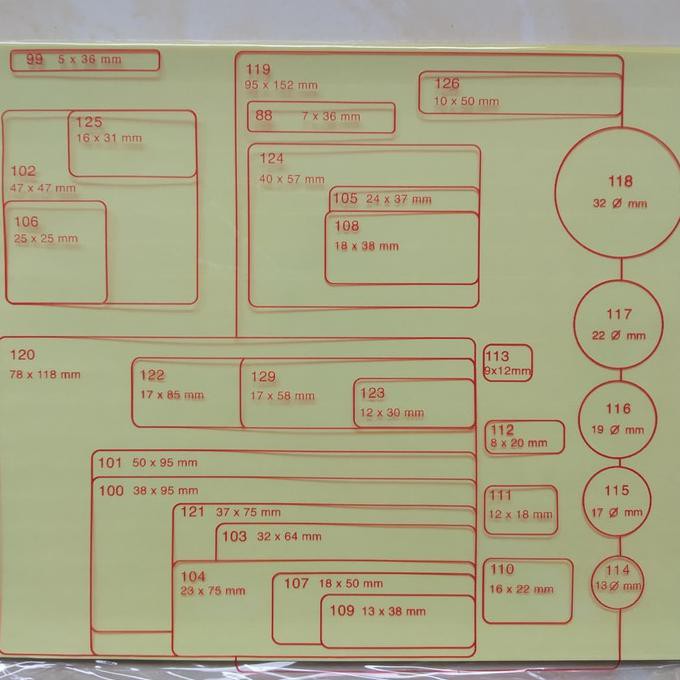 

Sticker Labels / Self Adhesive Labels Dwija522 Dijamin Ori
