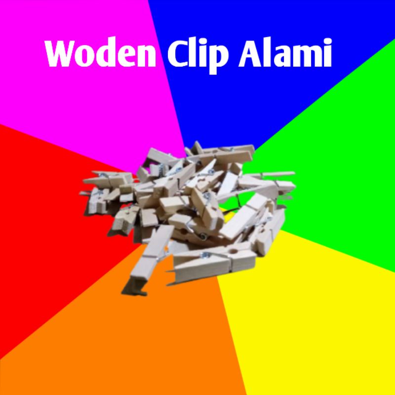 WOODEN CLIP JEPITAN KAYU JEPITAN FHOTO POLAROID JEPITAN POLAROID