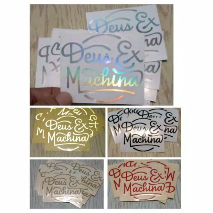 stiker deus ex machina Hologram Body Motor keren Sticker deus