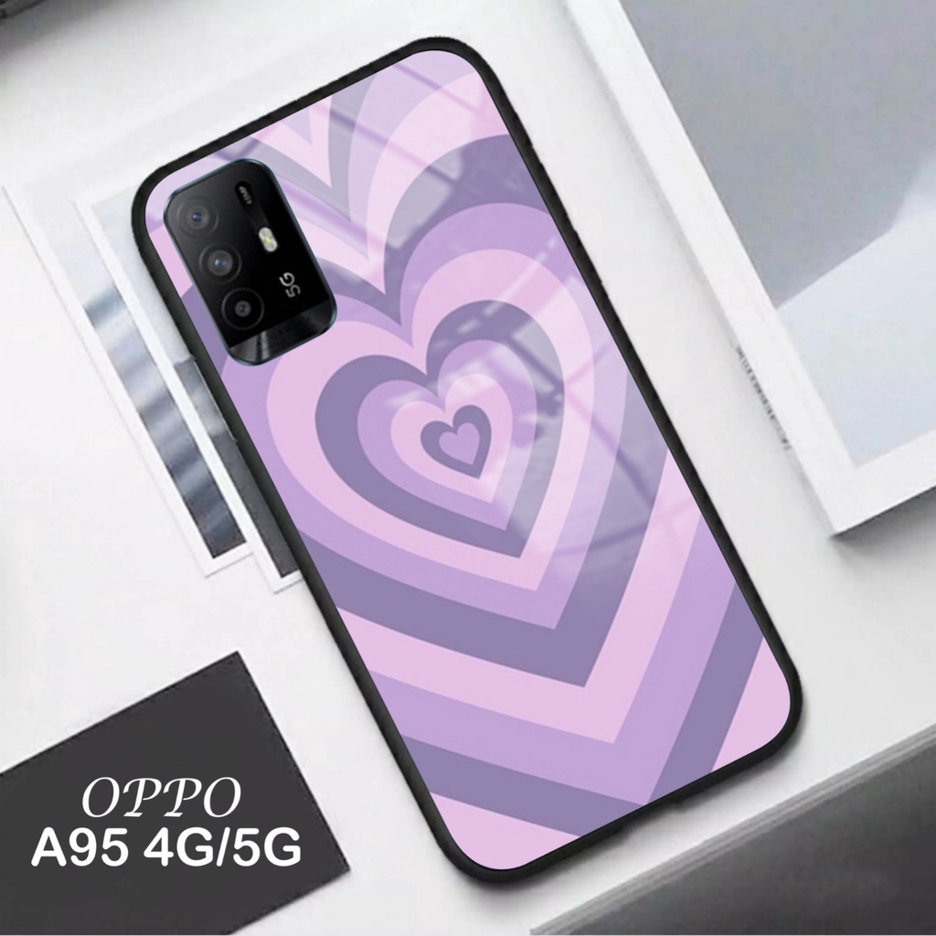 [SC201] Softcase Glass Kaca Oppo A95 4G/5G Terbaru 2021 - Case Oppo A95 - Casing Oppo A95 - Softcase