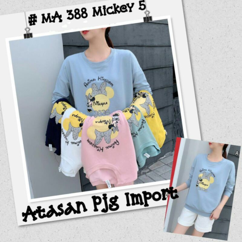 LV-Kaos  Wanita Atasan Import Lengan Pjg/Sweater Lengan pjg