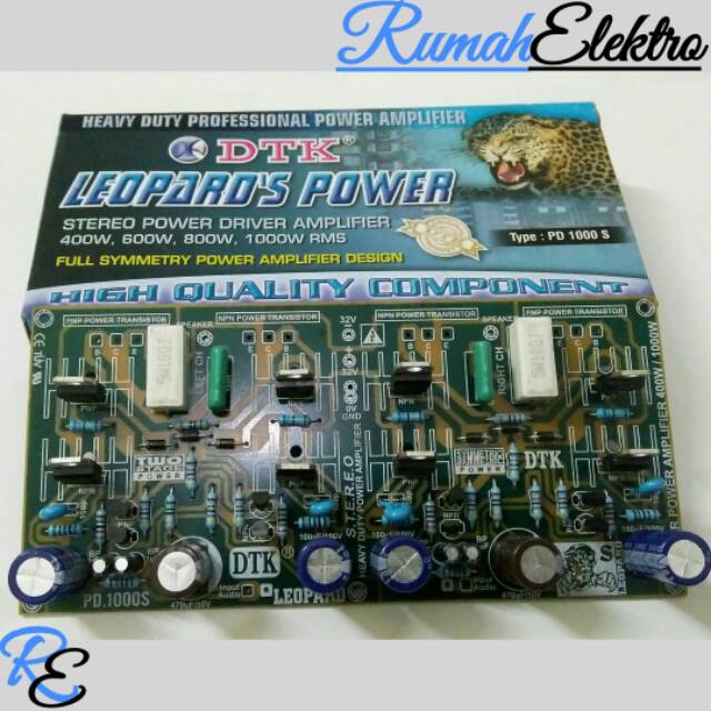 Jual Stereo Power Driver Amplifier 2 Tingkat Full Simetris 400 - 1000