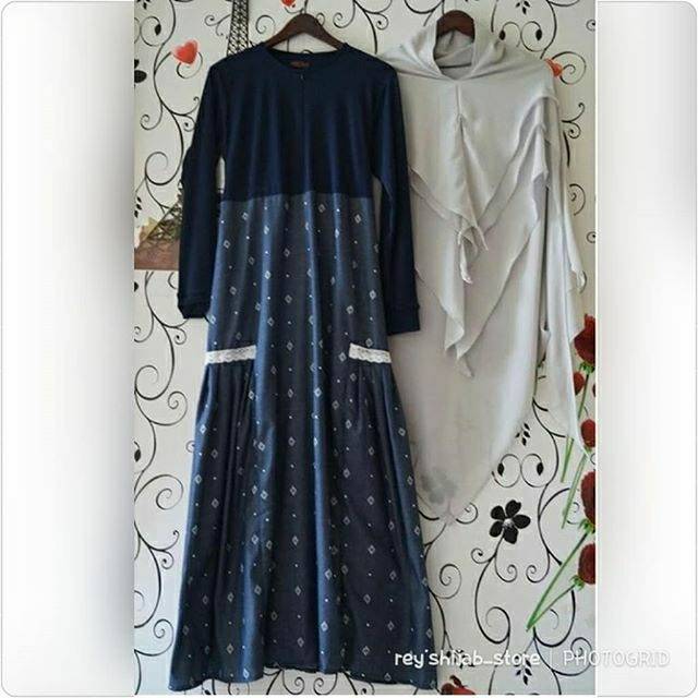 DRESS DENIM RENDA BY.HALIZA SYARI