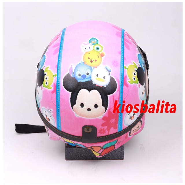 FREE BUBBLE WRAP!! BESS PRINTING HELM RETRO ANAK/HELM SHINCHAN ANAK/ HELM KARAKTER TSUM TSUM