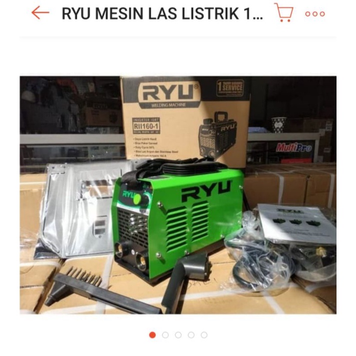 mesin las ryu RII160-1 1300watt 160A /inventer ryu RII160-1 1300watt 160A