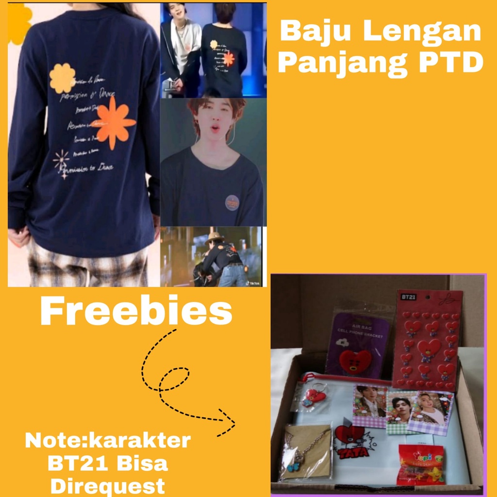 UNISEX baju lengan panjang Permission to dance BTS/ BAJU KPOP LENGAN PANJANG BTS/BAJU PERMISSION TO 