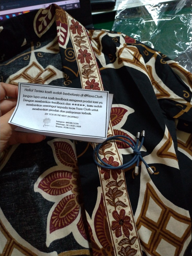 Fiorecloth - Outer Batik Wanita Modern Blazer Batik Vest Batik Wanita 394 435 421 439