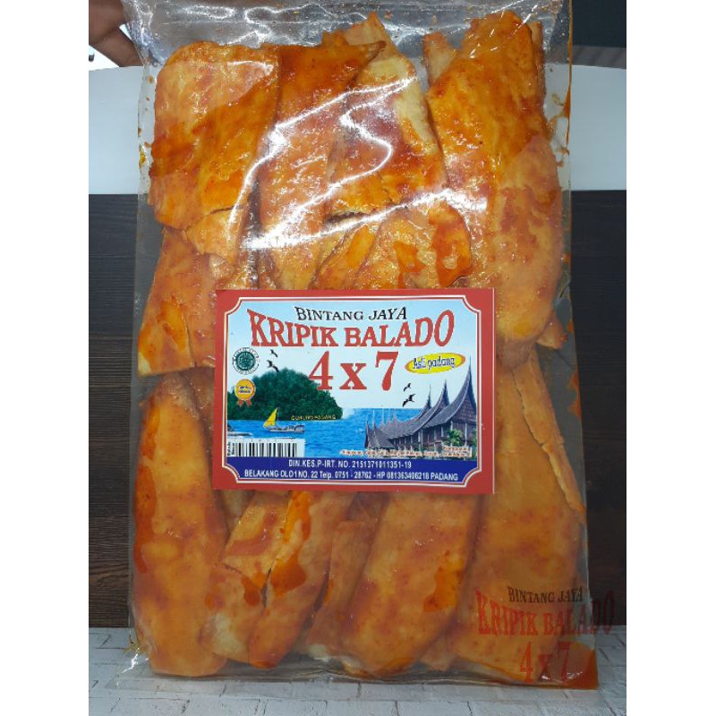 

Keripik Balado Panjang Keripik Sanjai Kripik Sanjay Balado Merk 4x7 500 gram