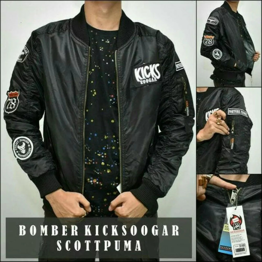 Jaket Bomber Kicksoogar Pria Original Scotpuma Murah