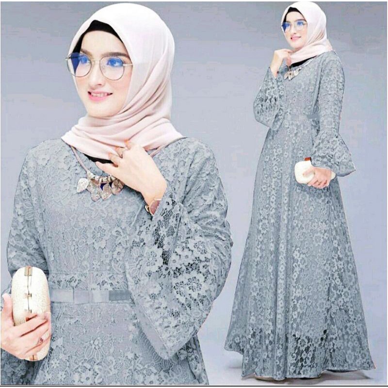 MAXI YUNITA BRUKAT TULANG PREMIUM / GAMIS PESTA BRUKAT/GAMIS KONDANGAN / GAMIS ACARA PESTA MURAH